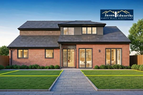 Home extension focusing on boundary line Bognor Regis